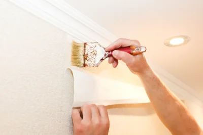 Pose de papier peint à Montriond — revêtements muraux et toiles de verre